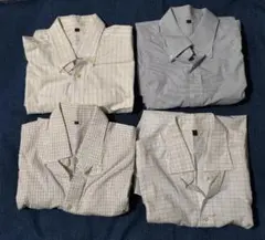 無印良品　計4着　古着　リユース　リメイク　半袖シャツ　Lサイズ　まとめ　セット