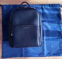 美品COLE HAAN デランシーサフィアーノバックパック 紺色のサムネイル