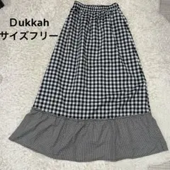 Ｄukkahデュカ　チェックロングスカート　サイズフリーのサムネイル