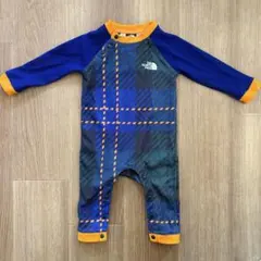 THE NORTH FACE チェック柄ロンパース6-12ヶ月