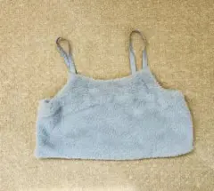 GU グレー ファーキャミソール 140