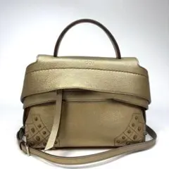 TOD'S トッズ　ウェーブ　ゴンミーニ　2way ハンドバッグ　ショルダー