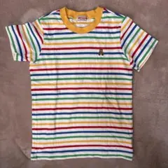 ミキハウス半袖 Tシャツ カラフルボーダー 120