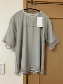 hunch 半袖Tシャツ ミントグリーン シアー レイヤードのサムネイル