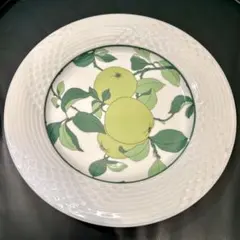 ドイツ製 フッチェンロイター 青りんご プレート 26cm レリーフ皿