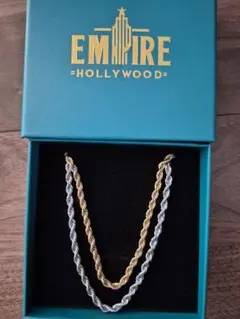 値下げEMPIRE HOLLYWOODツイストチェーンネックレスセット新品未使用