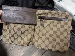 GUCCI GGパターン ボディバッグ
