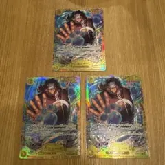 バーソロミューくま　SEC シークレット　3枚セット師弟の絆　ワンピースカード