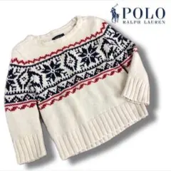 POLO RALPH LAUREN セーター 雪柄 キッズ ラルフ.