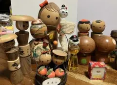 昭和レトロ　こけし　工芸品　まとめ売り　16体