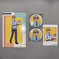進撃の巨人　アルミン　缶バッジ　イラストカード　特典　セット