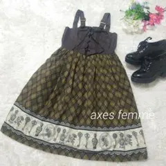 axes femme アンティーク ジャンドレ ロリータ ワンピース ジャンスカ