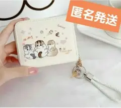 モフサンド　ストラップ付き　コインケース　財布　カードケース　アイス　猫　ネコ
