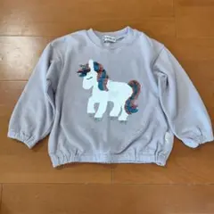 ユニコーン スパンコール トレーナー サイズ110
