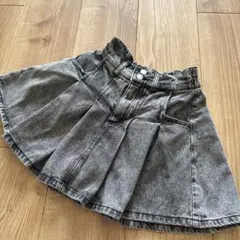 Lovetoxic ブラックデニム　インナー付きフレアスカート140