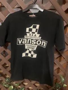 ♬vanson Cottons Tシャツ ブラック Mサイズ♩のサムネイル