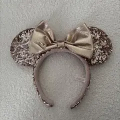 ミニーマウス耳カチューシャ（ローズゴールド）