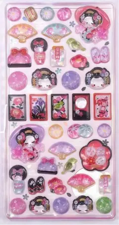 新品未開封　ボンボンドロップシール　ぷくぷくシール　立体シール　舞妓　送料無料