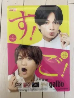 meiji galbo 中島健人　菊池風磨　下敷　26枚