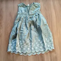 アプレレクール　ワンピース　刺繍　花柄　女の子　110センチ