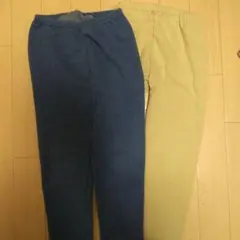 120cm ネイビー・ベージュ 長ズボン