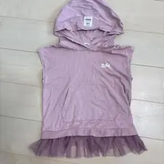 x-girl エックスガール　フード付　ノースリーブ 140 Tシャツ　女の子