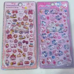 プチドロップステッカー シール 2枚セット まじかるベリーベリー 桃色drop