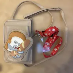 パンどろぼう　スマホショルダー&スマホショルダーストラップ　セット