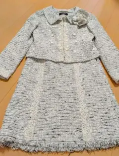 COTOO ツイード風セットアップ ホワイト系