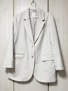 H&M ジャケット　ホワイト 仕事　カジュアル