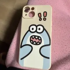キャラクター iPhoneケース ホワイト ブルー
