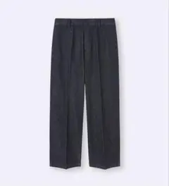 GU ツイルワイドストレートパンツ M 裾上げ済のサムネイル