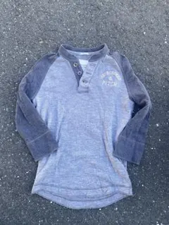完売品 Abercrombie＆Fitchヘンリーネックラグラン７分袖y2k短丈