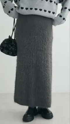 AMERICAN HOLIC チャコールグレー タイトスカート