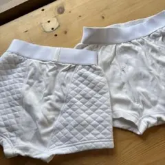 ホワイト スライディングパンツ キルティング 少年用　2枚組