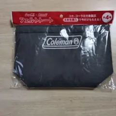 コカ・コーラ×Coleman　コラボ商品　フェルトトート　グレー