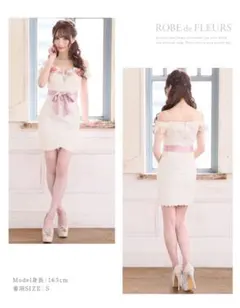 キャバドレス ROBE de FLEURS ミニドレス