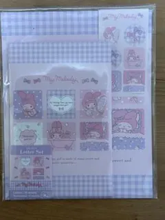 レターセット　便箋　サンリオ　ステッカー　シール　封筒　メモ　紙　マイメロディ