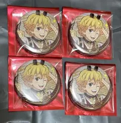 鬼滅の刃　干支　午年　缶バッジ　善逸　4個