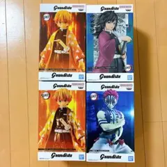 鬼滅の刃　grandista フィギュア　猗窩座　冨岡義勇　我妻善逸　4点セット