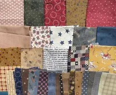 アメリカンカントリー はぎれ カットクロス セット 約400g