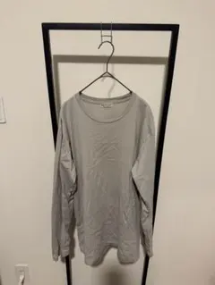 美品ハイゲージ ガスコットン クルーネック ロングスリーブ カットソーロンT