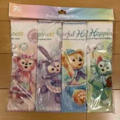 カラフルハピネスミニタオル ダッフィー&フレンズ20周年