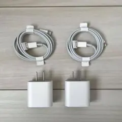 iPhone 充電器 純正 ライトニングケーブル 1m セット 急速充電