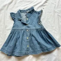 着画あり　《 babyGAP 》 ベビー服　90サイズ　デニムブラウス　トップス