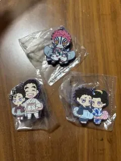 鬼滅の刃 狛治　恋雪　猗窩座　キャラばんちょうこう ラバーマスコット　無限城編