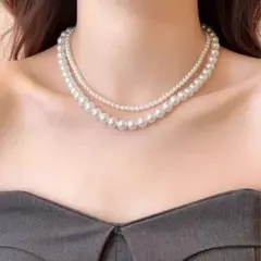 パール　ネックレス　ホワイト　入学式　卒業式　入園式　卒園式　結婚式　冠婚葬祭