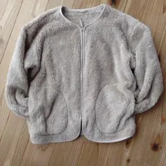 GU フリースジャケット ベージュ 140