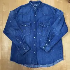 Wrangler ダメージ加工デニムシャツ