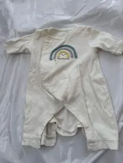 虹デザインのロンパース